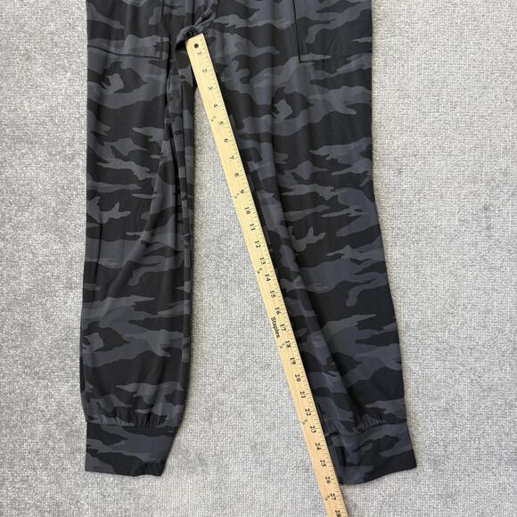 Athleta Salutation Camo Jogger Pants Womens Small Black Gray High Rise Yoga - Picture 8 of 11